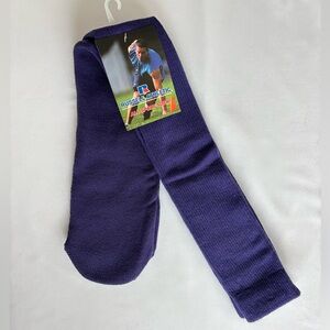 NWT Russell Athletic long shin socks; purple (men’s L)